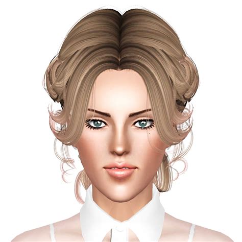 Newsea`s Rennie Hairstyle Retexture By Sjoko Sims 3 Hairs