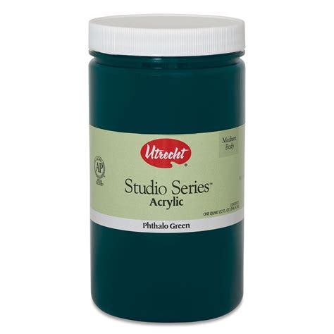 Utrecht Studio Series Acrylic Paint Phthalo Green Quart Michaels