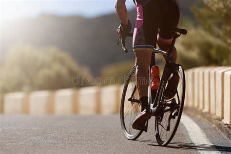 Road Bike Cyclist Man Cycling Athlete Stock Image Image Of