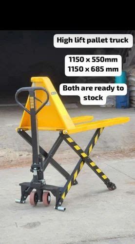 Hand Operated High Lift Pallet Truck For Material Handling At 36500