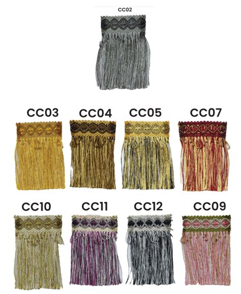 Bullion Fringes H115 Braid With Cut Fringes 100mm Per Meter Color