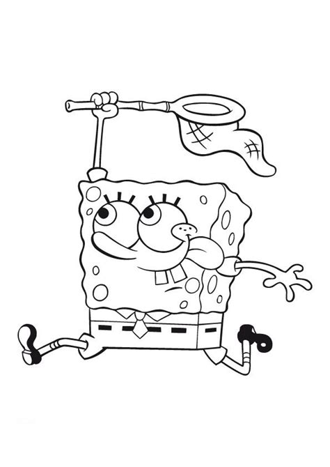 Spongebob Jellyfish Coloring Pages For Colored