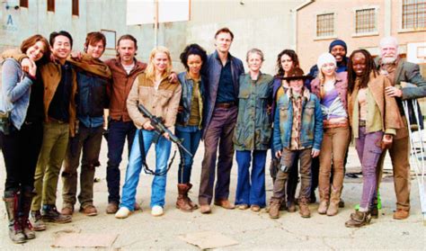 The Walking Dead cast group pictures at end of season 3 | Everything The Walking Dead