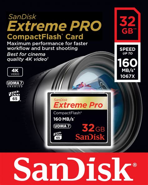 Sandisk Compact Flash Extreme Pro 32gb Foto Erhardt