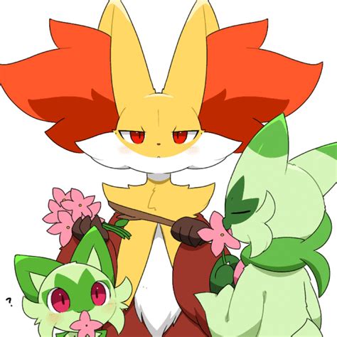 Delphox Sprigatito And Floragato By Tontaro Sprigatito Know Your Meme