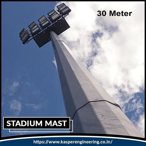 Mild Steel Meter Stadium High Mast Pole At Rs Piece In Hapur