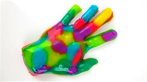 Diy Gummy Hand Giant Jelly Jello Rainbow Hands How To Make It Youtube