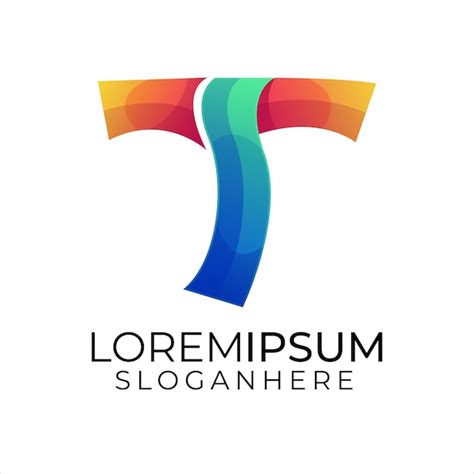 Logotipo Moderno De La Letra T Vector Premium