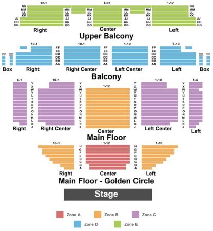 Seating Chart For Choctaw Grand Theater - Ponasa