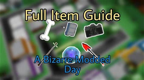 A Bizarre Modded Day | Full Item Guide - YouTube