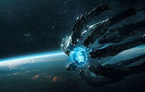 Wallpaper space, fantasy, science fiction, stars, spaceship, sci-fi ...