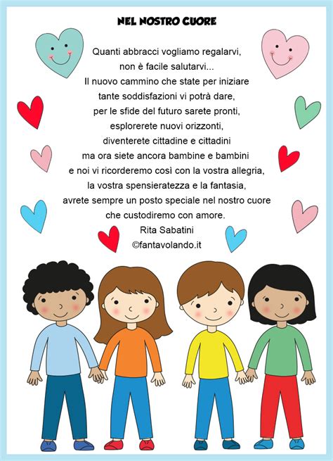 Nel Nostro Cuore Poesia Per I Bambini Di Classe Quinta Fantavolando