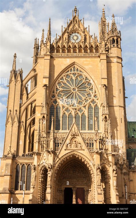 Cathedral Of Saint Stephen In Metz Metz Grand Est France Stock Photo