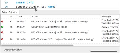 How To See Errors In MySQL Workbench 6 1 Stack Overflow