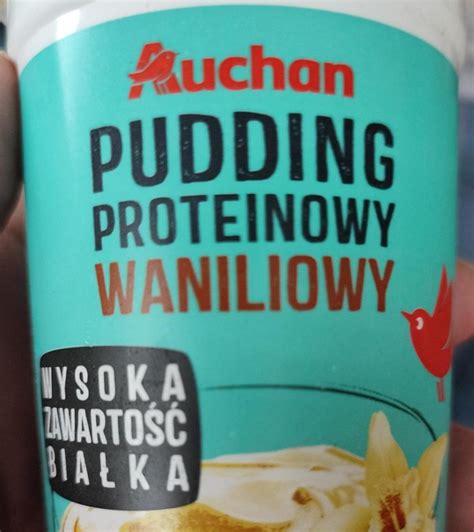 Pudding proteinowy waniliowy Auchan kalorie kJ i wartości odżywcze