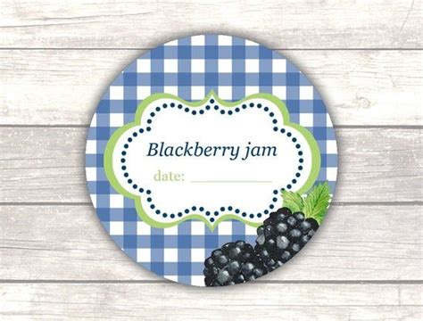 Blackberry Jam Labels Canning Jar Labels Jam Jar Labels - Etsy | Canning jar labels, Jar labels ...