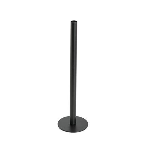 Single Metal Tube Vase Black 8cmdx28cmh