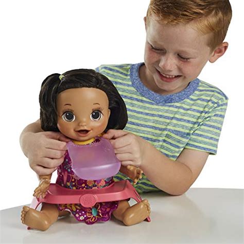 Baby Alive Happy Hungry Baby Brown Straight Hair Doll Makes Sounds