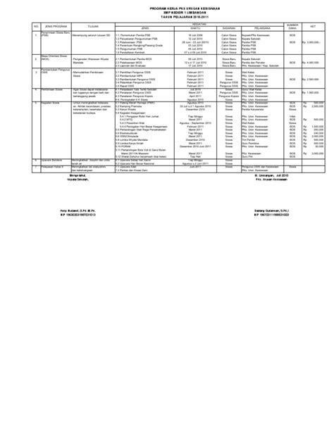 Contoh Program Kesiswaan Smp Pdf