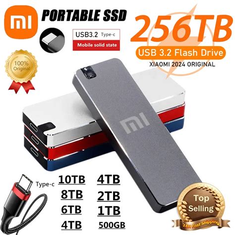 Marka Yeni Xiaomi 2024 Orijinal Ta Nabilir SSD Sabit Disk 256TB 1TB