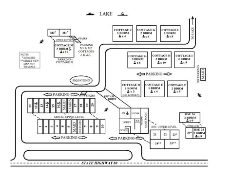 Facilities Map - Bayside Inn and Marina - Cooperstown