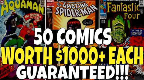 50 Comic Books Worth 1000 Or More Guaranteed Do You Have These