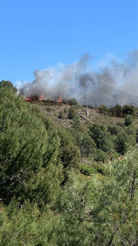 Incendio En La Sierra Calderona Camping Estivella Declarado En La