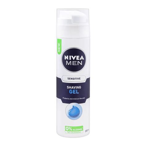 Nivea Men Sensitive Shaving Gel Alcohol Free 200ml Eshaistic Pk