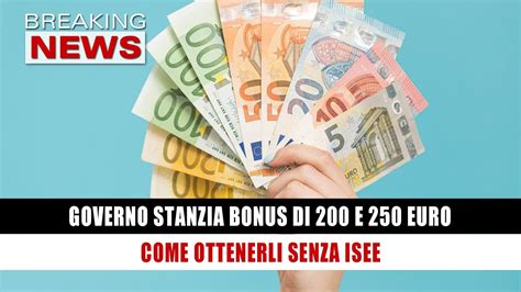 Il Governo Stanzia Bonus Di E Euro Come Ottenerli Senza Isee