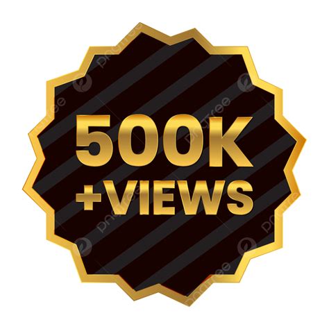 500k Views Youtube Thumbnail Vector 500k Views Youtube 500k Views