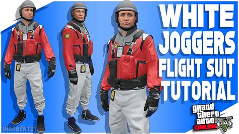 GTA 5 White Joggers Flight Suit Tryhard Outfit Tutorial Black Race