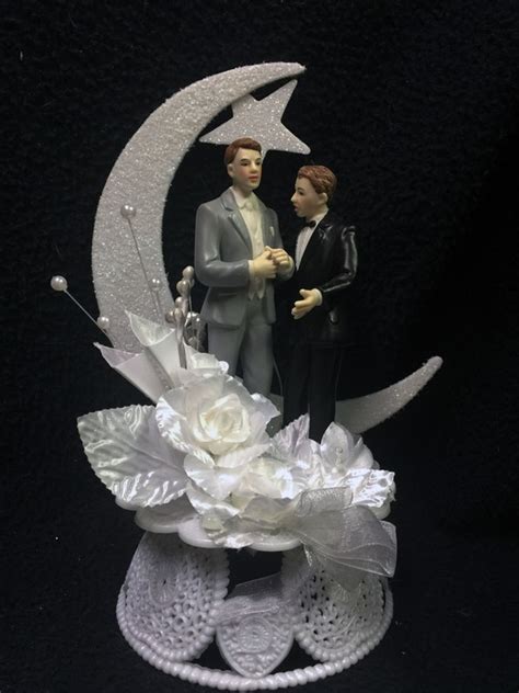 Same Sex Cake Topper Wedding Civil Partnership Lesbian Gay 2 Etsy