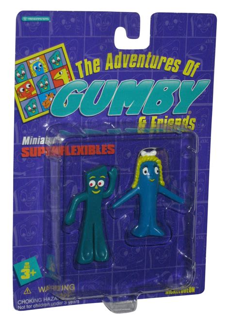 The Adventures Of Gumby And Goo Trendmasters Bendable 3 Inch Figure Set