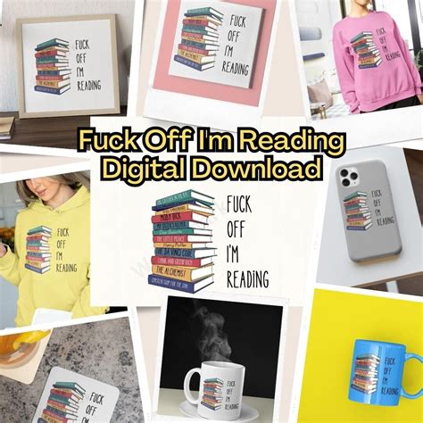 Fuck Off I M Reading Svg Book Lovers Svg Reading Svg Etsy