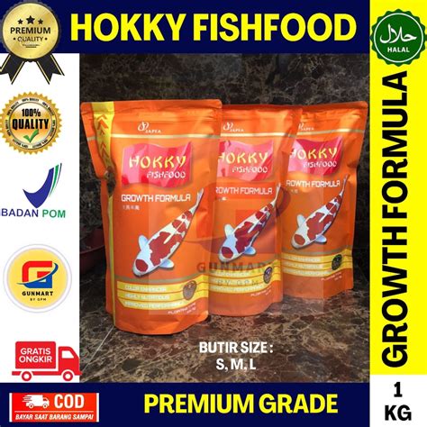 Jual Hokky Koi Growth Formula Kg Fish Food Pellet Pakan Pelet Ikan