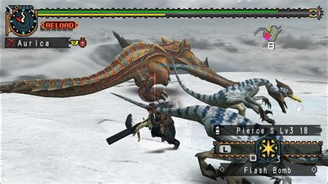 Monster Hunter Freedom Unite Mhfu Tigrex Lbg Youtube