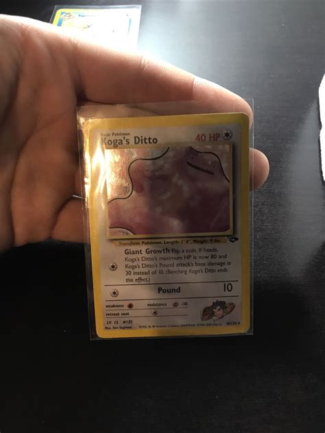 Kogas Ditto 10 132 Gym Challange Holo Rare Pokemon Card EBay