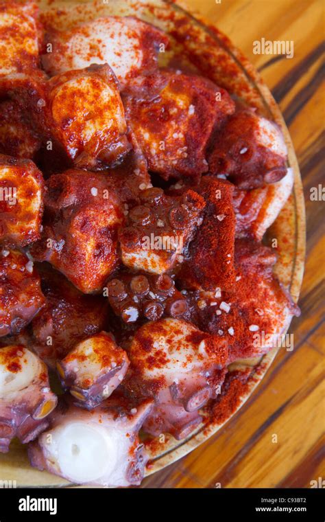 Spanish Tapas Galician Style Octopus Pulpo A La Gallega Galicia