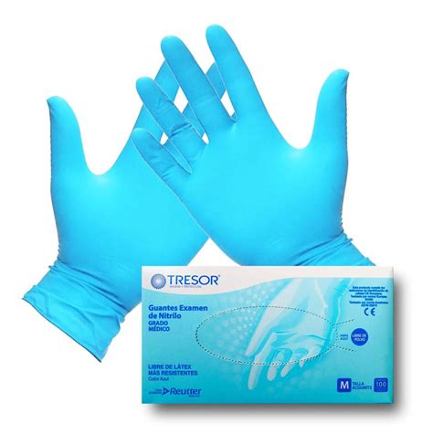 Guantes De Nitrilo Caja Unidades Talla M Desechable Mercado Libre