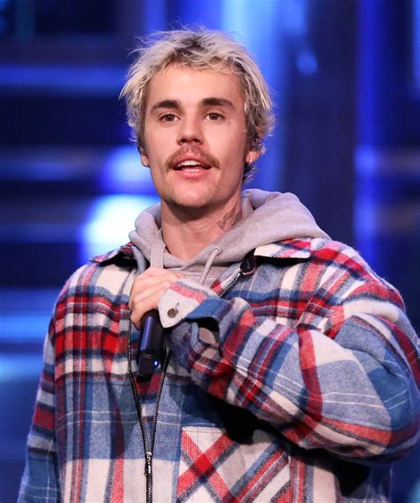 Justin Bieber With Mustache