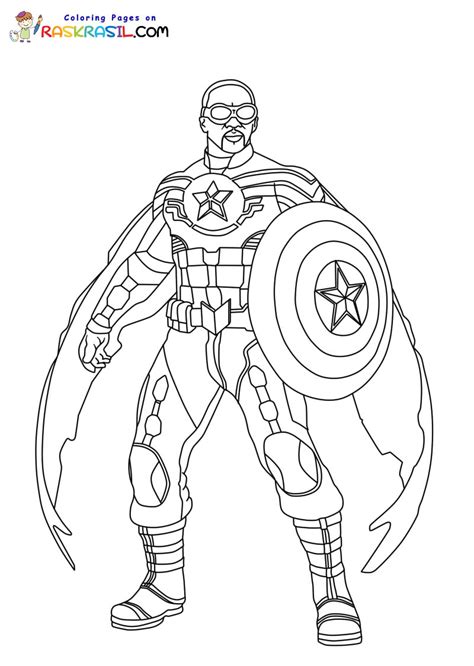 Disegni Di Capitan America Da Colorare