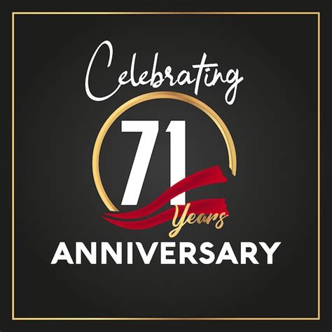 Premium Vector St Year Anniversary Celebration Logo With Ring And