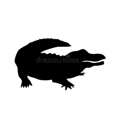 Majestic Alligator Silhouette Vector