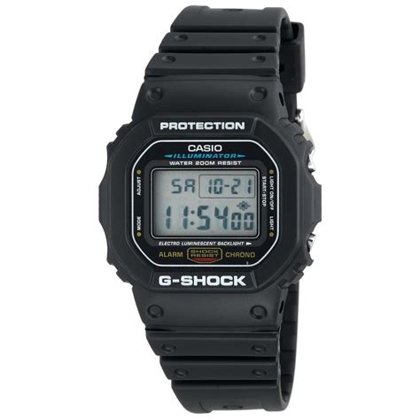 Casio Men S G Shock DW5600 Black Digital Watch 7944429 HSN