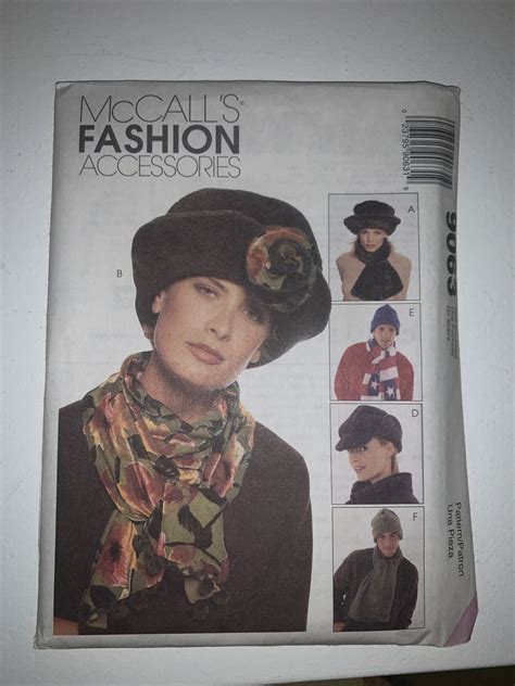 Mccall S Fashion Accessories Pattern Hats Scarves Neck Warmers