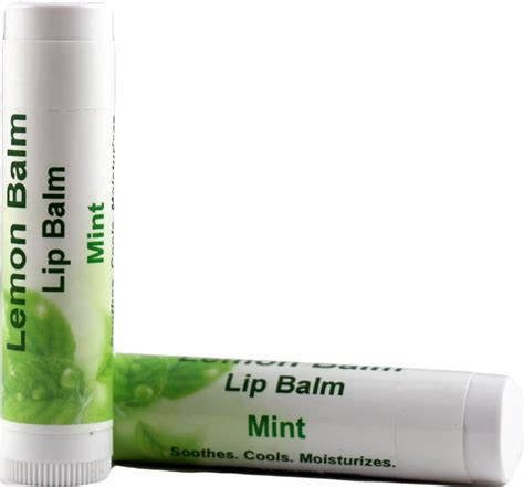 Lemon Balm Lip Balm, Mint Flavor - Cloverleaf Farm