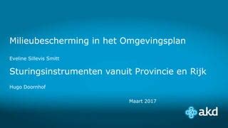 Milieubescherming In Het Omgevingsplan Ppt