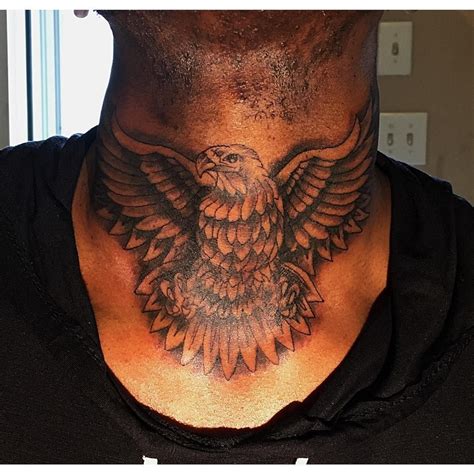 Best Neck Tattoo Ideas From Instagram Eagle Neck Tattoo Front