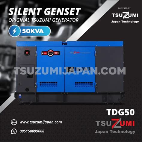 Genset Silent 50 Kva 40000 Watt By Tsuzumi Japan Lazada Indonesia