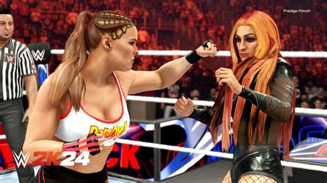 WWE 2K24 Ronda Rousey Vs Becky Lynch For The RAW Women S Championship